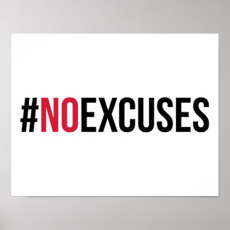 Poster Pas De Citation De Gym Excuses
