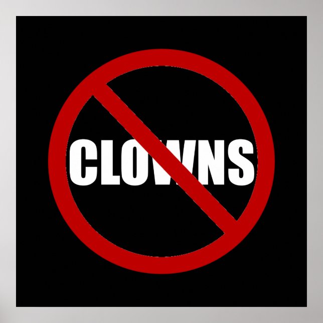Poster Pas de clowns (Devant)