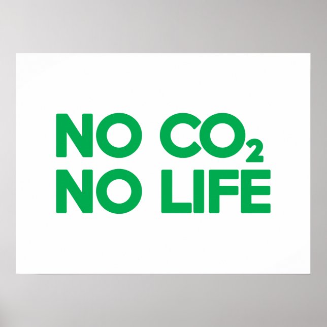 POSTER PAS DE CO2 PAS DE VIE (Devant)