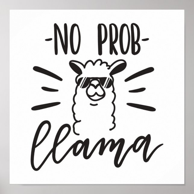 Poster Pas de conception de lama Prob (Devant)