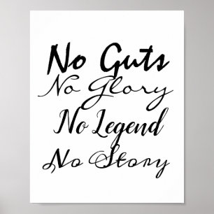 Poster Pas De Coups Pas De Gloire Pas De Légende Pas D'Hi