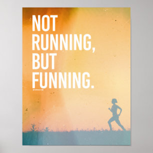 Poster Pas de course, mais de financement - Running Fitne