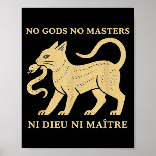 Poster Pas de dieux pas de maîtres 