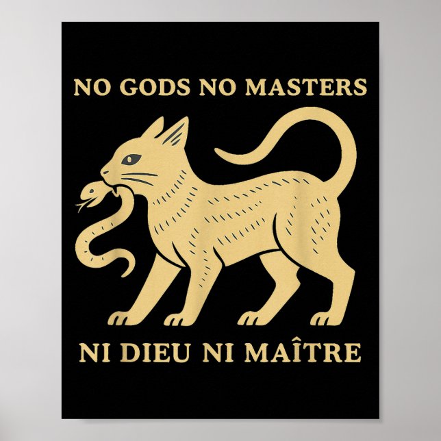 Poster Pas de dieux pas de maîtres  (Devant)