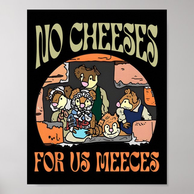 Poster Pas De Fromages Rétro Pour Nous Repas De Fêtes Rep (Devant)