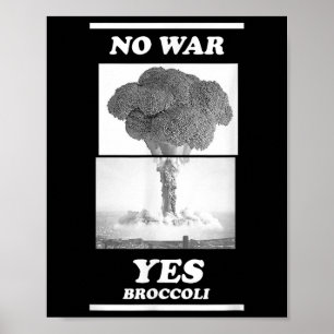 Poster Pas de guerre Oui Broccoli
