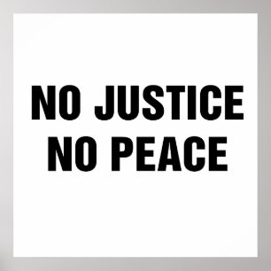 Poster Pas de justice ni de paix