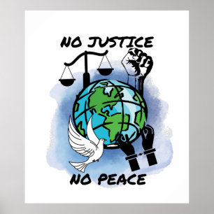 Poster Pas de justice ni de paix