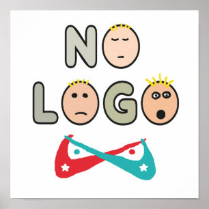 Poster Pas de logo anti-marque capitaliste