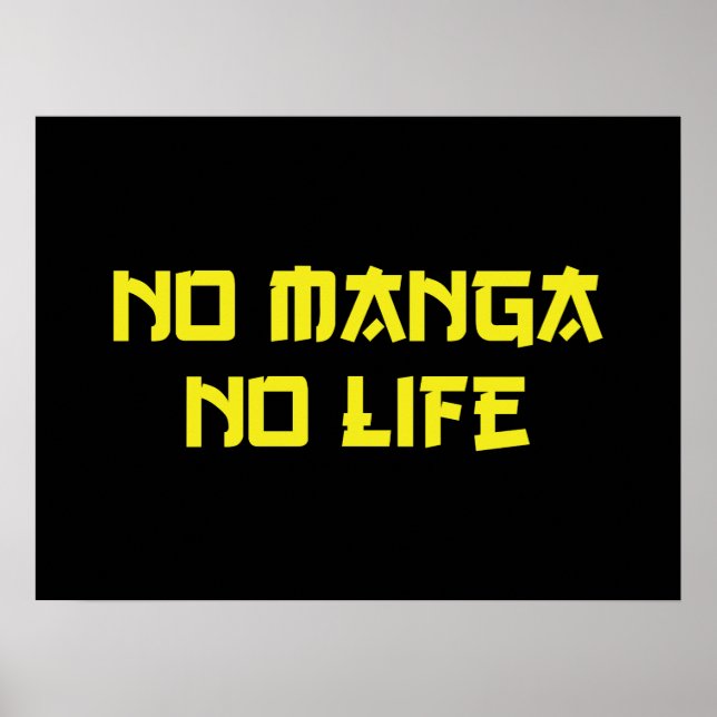 POSTER PAS DE MANGA PAS DE VIE (Devant)