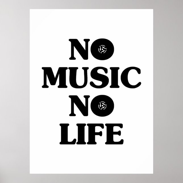 POSTER PAS DE MUSIQUE PAS DE VIE (Devant)