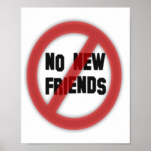 Poster Pas de nouveaux amis (Devant)