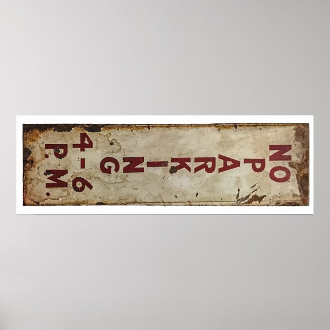 Poster pas de parking 16-18 h (Devant)