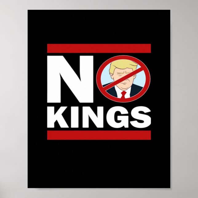 Poster Pas de rois Anti Classique Minimal Propre (Devant)