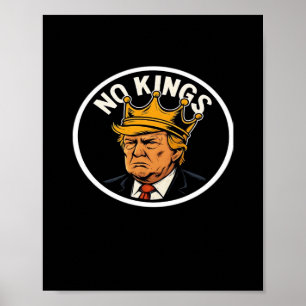 Poster Pas de rois en Amérique Anti Donald Pas de rois Jo