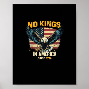 Poster Pas de rois en Amérique depuis 1776 Graphique vint
