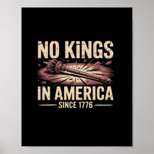 Poster Pas de rois en Amérique depuis 1776 King gratuit C