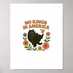 Poster Pas de rois en Amérique Nous le peuple Rétro pour