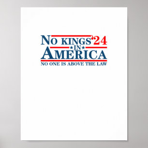 Poster Pas de rois en Amérique Rétro Classique