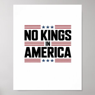 Poster Pas de rois en Amérique Style créatif USA