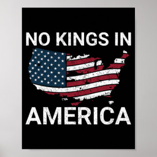 Poster Pas De Rois En Amérique Trump Pas D'Autoritaristes