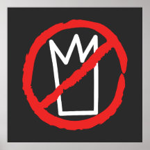 Pas de rois protestent logo couronne