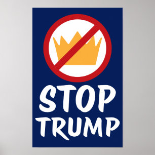 Poster PAS DE ROIS STOP TRUMP Anti-Trump   RYBl   Manifes
