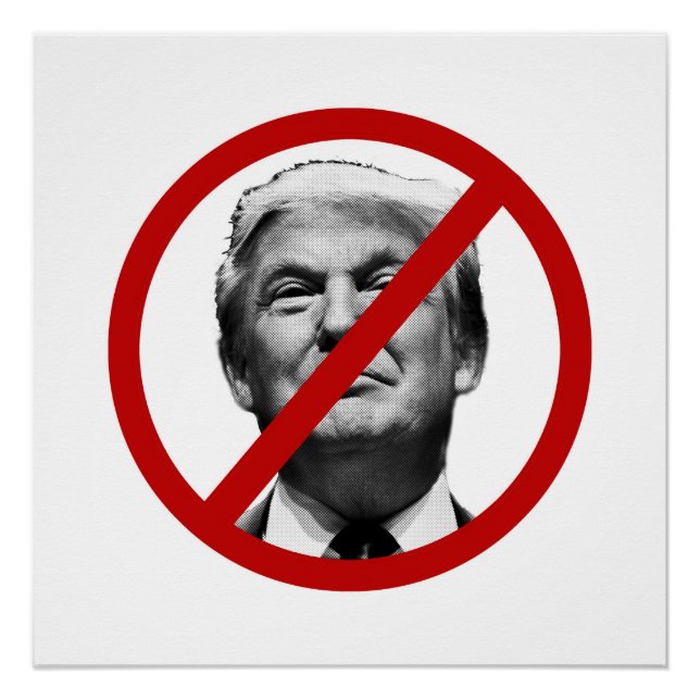 Poster Pas de signature internationale Trump (Devant)