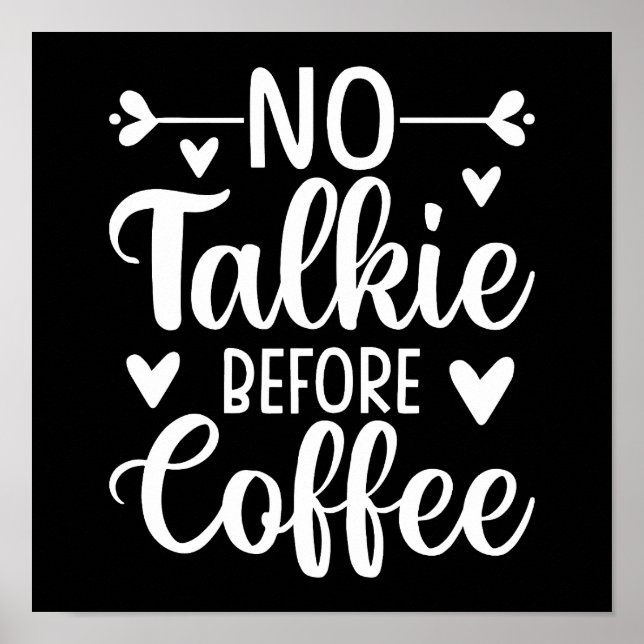 Poster Pas de tarte avant le café (Devant)