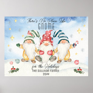 Poster Pas d'endroit comme Gnome pour les vacances