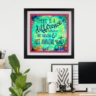 Poster Pas Encore Connu Inspirer Citation Inspirivity