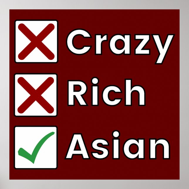 Poster Pas Fou, Pas Riche, Juste Asiatique (Devant)