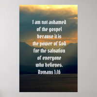 Pas Honte De L'Évangile Romains 1:16 Bible Verse