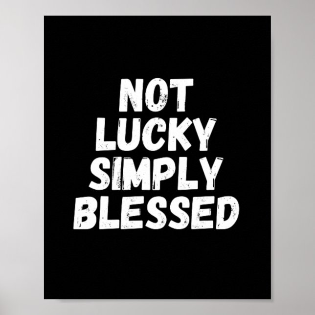 Poster Pas Lucky Tout Simplement Béni (Devant)