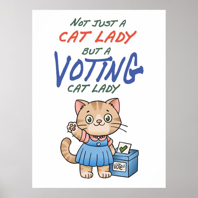 Poster Pas Seulement Une Femme De Chat, Mais Un Dessin De (Devant)