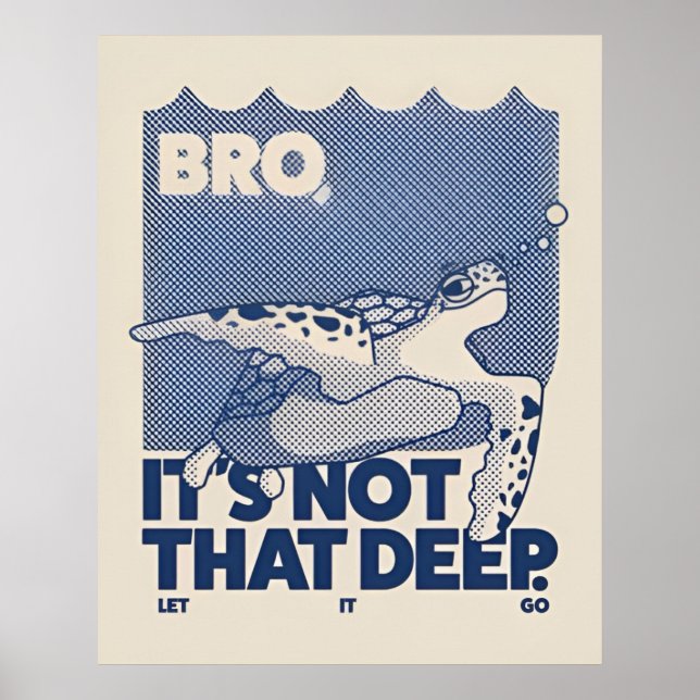 Poster Pas si profond  (Devant)