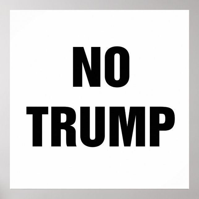 Poster Pas Trump ! (Devant)