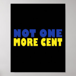 Poster Pas un centime de plus Conservateur Drôle Drapeau