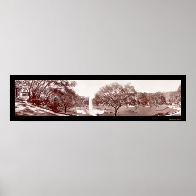 Poster Pasadena Busch Gardens Photo 1909 (Devant)