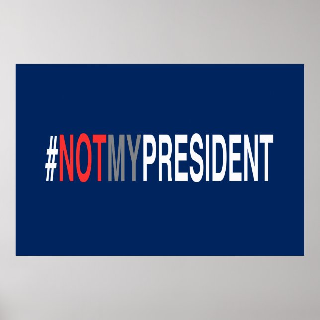 Poster #PasMonPrésident (Devant)