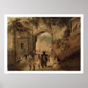 Poster Passage est, Patna, 1825 (huile sur la toile)