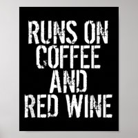 Passe Sur Le Café Et Le Vin Rouge