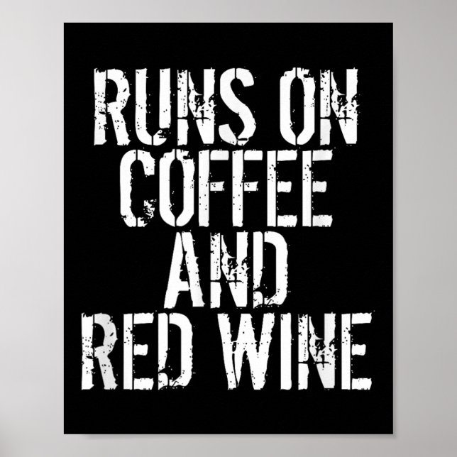 Poster Passe Sur Le Café Et Le Vin Rouge (Devant)