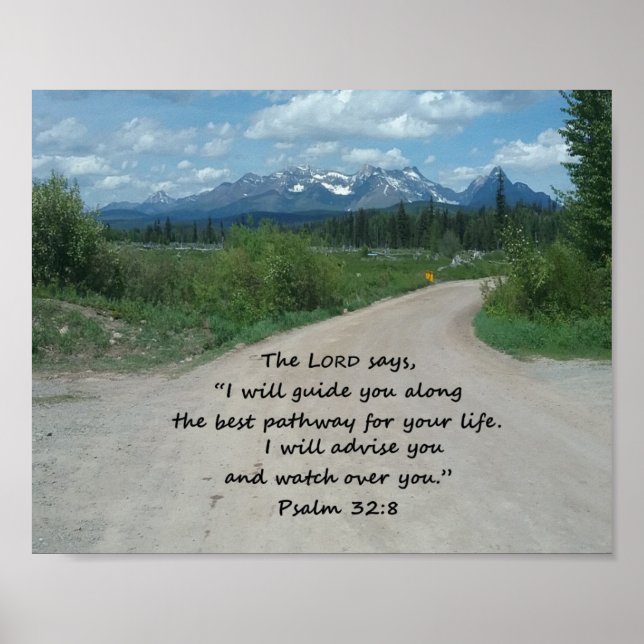 Poster Passerelle de montagne (Devant)