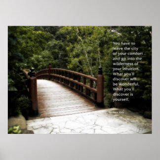 Poster Passerelle vers vous-même avec devis