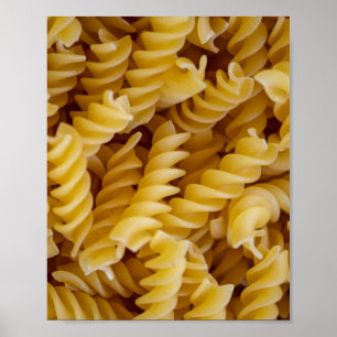Poster Pasta Fusilli Noodles