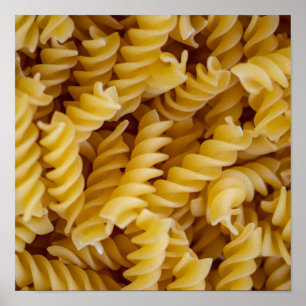 Poster Pasta Fusilli Noodles