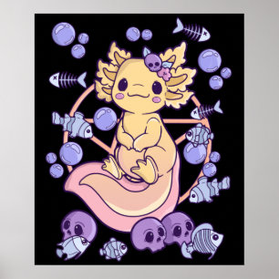 Poster Pastel Goth Halloween Horreur Chibi Déplaisant Kaw