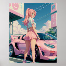 Pastel rose Anime Pastel Aesthétique fille Drifter