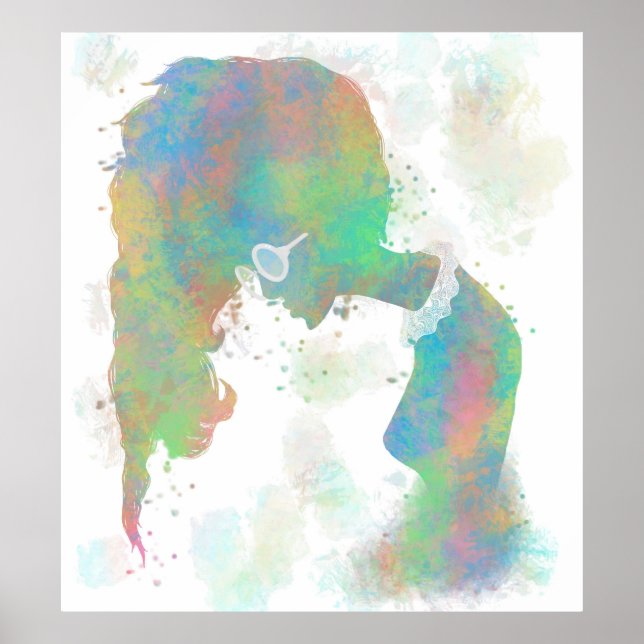 Poster Pastel Silhouette (Devant)